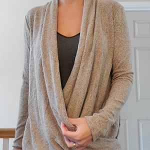 Cute light brown small maternity nursing sweater
